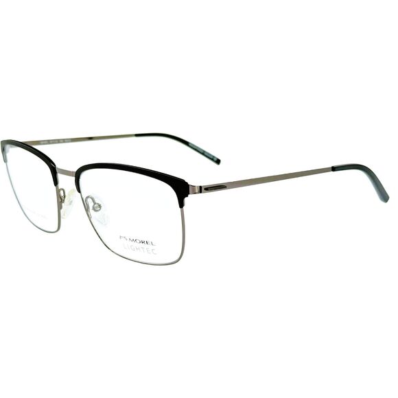 Morel Lightec 30197LMens Metal Eyeglass Frame NG12 Black Gray 57-19 France